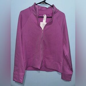 Fabletics Size 3x Nixie Sculpt Jacket Knit Workout Compression Pink/purple NWT